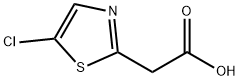 2-Thiazoleacetic acid, 5-chloro- Struktur