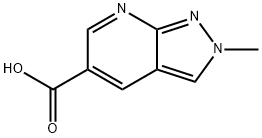 2-Methyl-2H-pyrazolo[3,4-b]-pyridine-5-carboxylic acid, 1363381-09-2, 結(jié)構(gòu)式