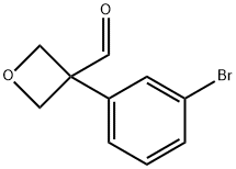 3-(3-Bromophenyl)oxetane-3-carbaldehyde Struktur