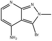 4-AMino-3-bromo-2-methyl-2H-pyrazolo[3,4-b]pyridine Struktur