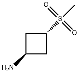 trans-3-MethylsulfonylcyclobutylaMine Struktur