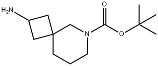 tert-butyl 2-amino-6-azaspiro[3.5]nonane-6-carboxylate Struktur