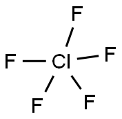 CHLORINE PENTAFLUORIDE Struktur