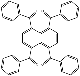 1,4,5,8-Tetrabenzoyl-naphthalene Struktur