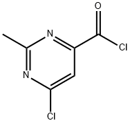 4-Pyrimidinecarbonylchloride,6-chloro-2-methyl-(9CI) Struktur