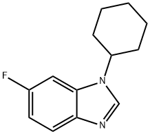 1-Cyclohexyl-6-fluoro-1,3-benzodiazole Struktur