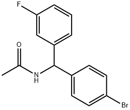 N-[(4-BroMophenyl)(3-fluorophenyl)Methyl]acetaMide Struktur