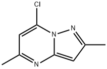 7-CHLORO-2,5-DIMETHYL-PYRAZOLO[1,5-A]PYRIMIDINE Struktur