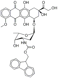 N-(9-FluorenylMethoxycarbonyl) Doxorubicin, 136582-53-1, 結(jié)構(gòu)式