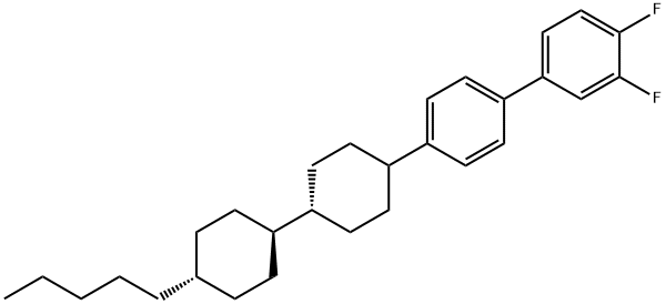 TRANS,TRANS-4''-(4''-PENTYLBICYCLOHEXYL-4-YL)-3,4-DIFLUOROBIPHENYL Struktur