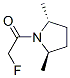 Pyrrolidine, 1-(fluoroacetyl)-2,5-dimethyl-, (2R-trans)- (9CI) Struktur