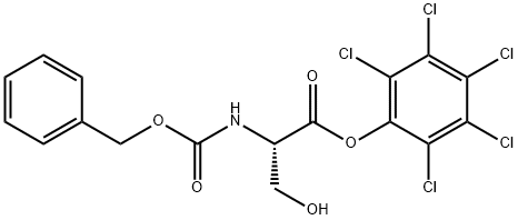 N-[(Benzyloxy)carbonyl]-L-serine (pentachlorophenyl) ester Struktur