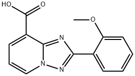 2-(2-Methoxyphenyl)-[1,2,4]triazolo-[1,5-a]pyridine-8-carboxylic acid Struktur