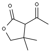 2(3H)-Furanone, 3-acetyldihydro-4,4-dimethyl- (9CI) Struktur