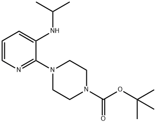 1-((1,1-DIMETHYLETHOXY)CARBONYL)-4-(3-((1-METHYLETHYL)AMINO)-2-PYRIDYL)PIPERAZINE