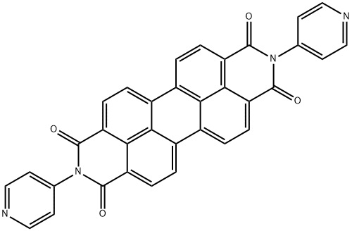 N,N'-DI(PYRID-4-YL)-PERYLENTETRACARBONIC ACID, DIAMIDE Struktur