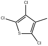 3-Methyl-2,4,5-trichlorothiophene Struktur