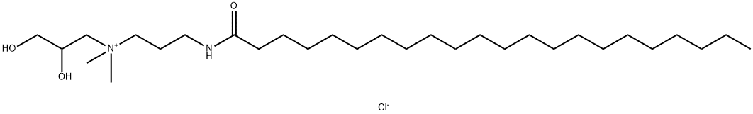 1-Propanaminium, 2,3-dihydroxy-N,N-dimethyl-N-3-(1-oxodocosyl)aminopropyl-, chloride Struktur