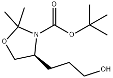 (S)-TERT-BUTYL 4-(3-HYDROXYPROPYL)-2,2-DIMETHYLOXAZOLIDINE-3-CARBOXYLATE Struktur