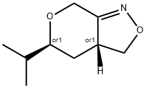 7H-Pyrano[3,4-c]isoxazole,3,3a,4,5-tetrahydro-5-(1-methylethyl)-,cis-(9CI) Struktur