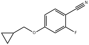 4-Cyclopropylmethoxy-2-fluoro-benzonitrile Struktur