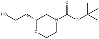 (R)-TERT-BUTYL-2-(2-HYDROXYETHYL)MORPHOLINE-4-CARBOXYLATE Struktur