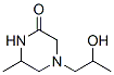 Piperazinone, 4-(2-hydroxypropyl)-6-methyl- (9CI) Struktur