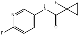 Cyclopropanecarboxamide, 1-fluoro-N-(6-fluoro-3-pyridinyl)- (9CI) Struktur