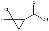 2-CHLORO-2-FLUOROCYCLOPROPANECARBOXYLIC ACID Structure