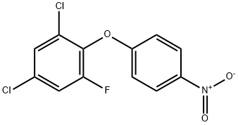 1,5-dichloro-3-fluoro-2-(4-nitrophenoxy)benzene Struktur