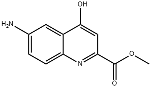 Methyl 6-aMino-4-hydroxyquinoline-2-carboxylate Struktur