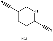 Piperidine-2,5-dicarbonitrile hydrochloride Struktur