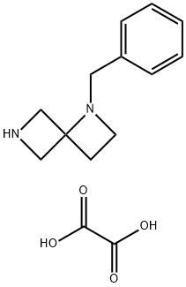 1-Benzyl-1,6-diazaspiro[3.3]heptane oxalate Struktur