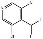 3,5-Dichloro-4-(difluoromethyl)pyridine Struktur