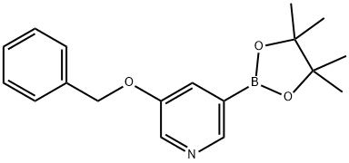 3-(benzyloxy)-5-(4,4,5,5-tetraMethyl-1,3,2-dioxaborolan-2-yl)pyridine Struktur