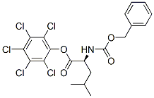 N-[(Benzyloxy)carbonyl]-L-leucine pentachlorophenyl ester Struktur