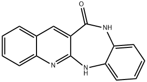 12H-QUINO[2,3-B][1,5] BENZO DIAZEPIN-12-ONE, 5,11-DIHYDRO- Struktur