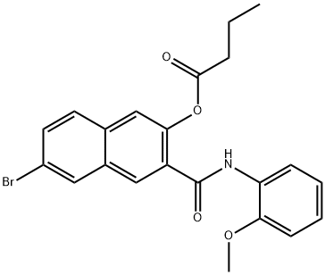 NAPHTHOLAS-BIBUTYRATE Struktur