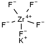 POTASSIUM PENTAFLUOROZIRCONATE Struktur