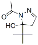 1H-Pyrazol-5-ol,  1-acetyl-5-(1,1-dimethylethyl)-4,5-dihydro-  (9CI) Struktur