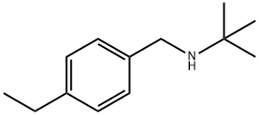 N-(tert-butyl)-N-(4-ethylbenzyl)amine Struktur