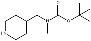 TERT-BUTYL METHYL(PIPERIDIN-4-YLMETHYL)-CARBAMATE Struktur