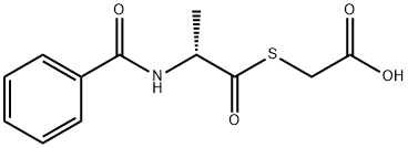 N-BENZOYL-D-ALANYLTHIOGLYCOLIC ACID Struktur