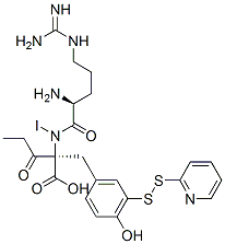 3-(2-pyridyldithio)propionylarginylmonoiodotyrosine Struktur