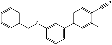 4-[3-(Benzyloxy)phenyl]-2-fluorobenzonitrile Struktur