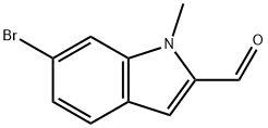 6-Bromo-1-methylindole-2-carbaldehyde Struktur