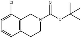 TERT-BUTYL 8-CHLORO-3,4-DIHYDROISOQUINOLINE-2(1H)-CARBOXYLATE Struktur