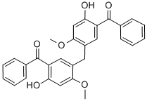 5,5'-Methylenebis(2-hydroxy-4-methoxybenzophenone) Struktur