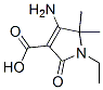 1H-Pyrrole-3-carboxylicacid,4-amino-1-ethyl-2,5-dihydro-5,5-dimethyl-2-oxo- Struktur