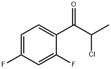 1-Propanone, 2-chloro-1-(2,4-difluorophenyl)- (9CI) Struktur